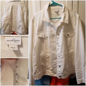 White jean jacket